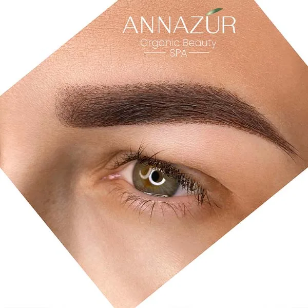 Before and after powder brows at ANNAZUR Organic Beauty Spa, Jacksonville FL — photo 7
