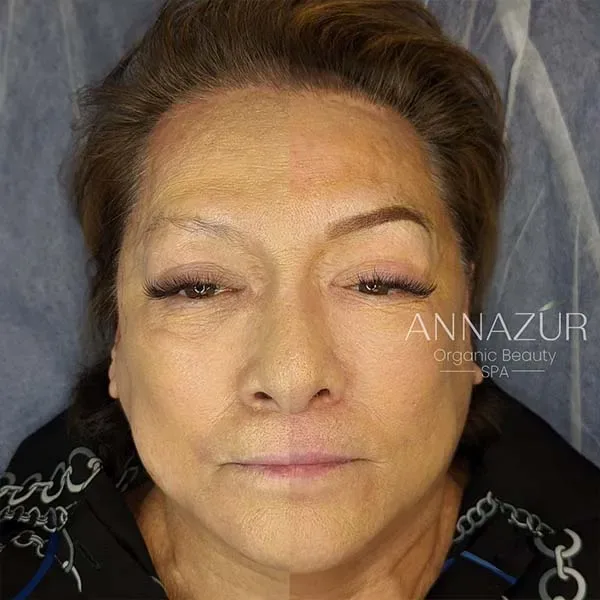 Before and after powder brows at ANNAZUR Organic Beauty Spa, Jacksonville FL — photo 16