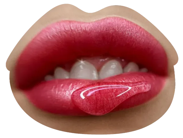 Before and after lip blushing at ANNAZUR Organic Beauty Spa, Jacksonville FL