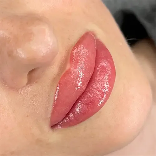 Before and after lip blushing at ANNAZUR Organic Beauty Spa, Jacksonville FL — photo 8