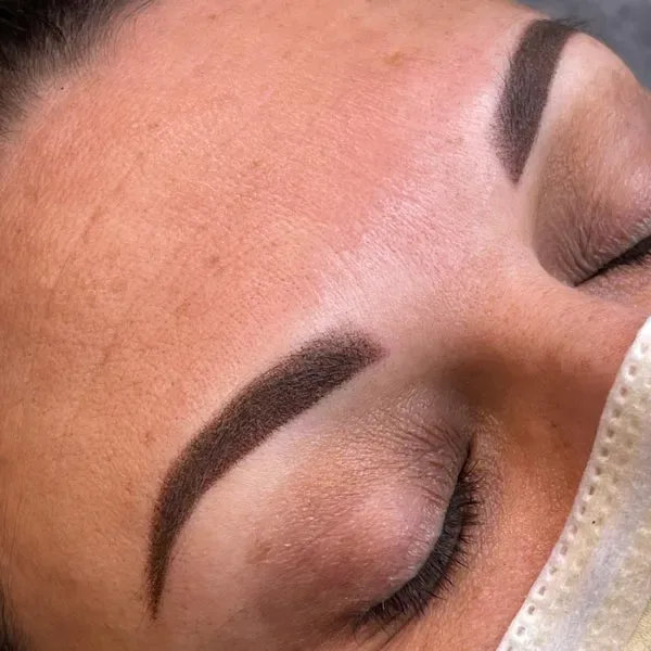Before and after powder brows at ANNAZUR Organic Beauty Spa, Jacksonville FL — photo 6
