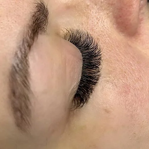 Before and after eyelash extensions at ANNAZUR Organic Beauty Spa, Jacksonville FL — photo 3