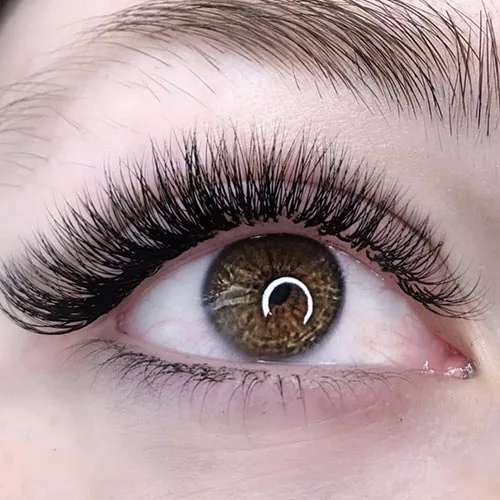 Before and after eyelash extensions at ANNAZUR Organic Beauty Spa, Jacksonville FL — photo 4