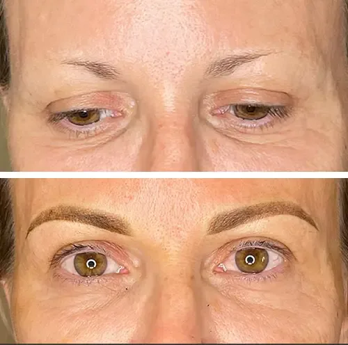 Microblading Powder Brows result at ANNAZUR Organic Beauty Spa, Jacksonville FL — photo 16