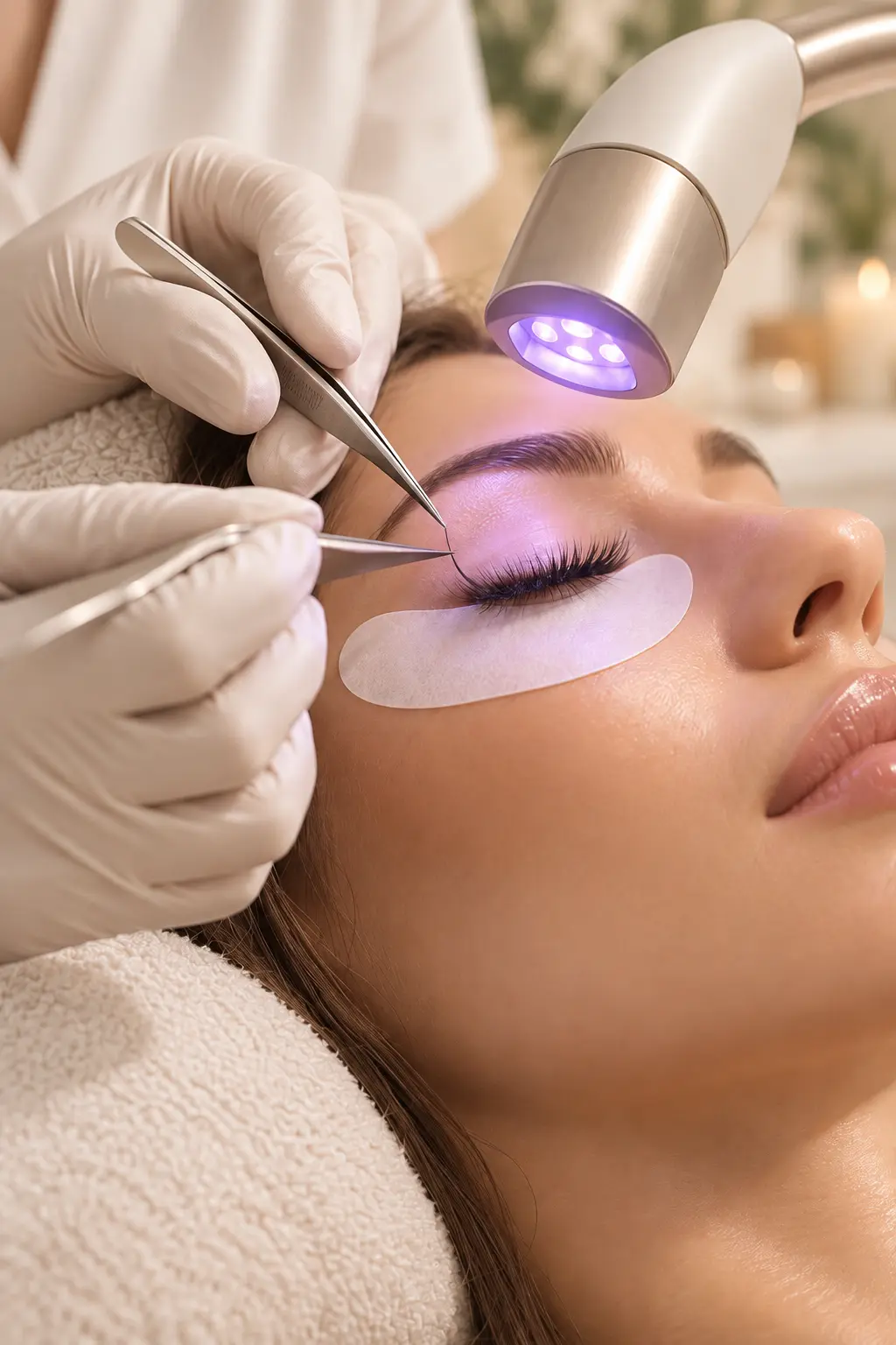 UV & LED Eyelash Extensions Guide