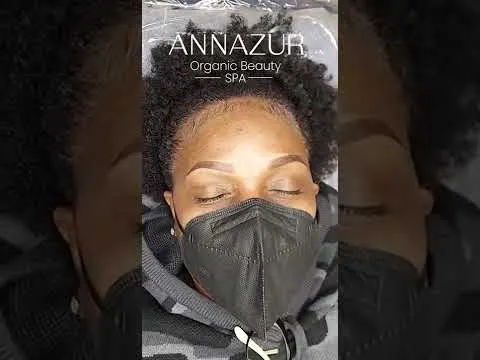 Before-and-after video of ombre microblading and eyebrow shading