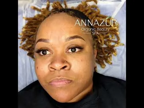 Before-and-after video of powder brows and microshading